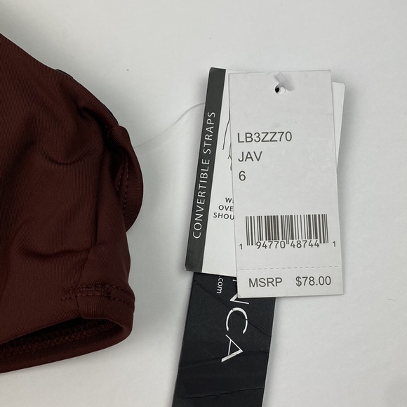 NWT La Blanca | Island Goddess Underwire Twist Bikini Top Java 6 - Picture 4 of 7